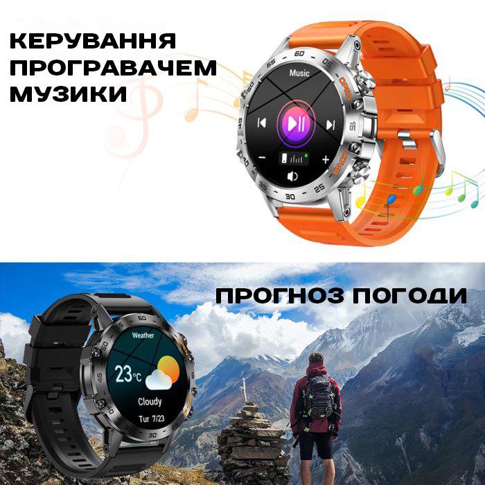 Смарт-годинник Modfit Combat Silver/Orange (1077-0268) - фото 13