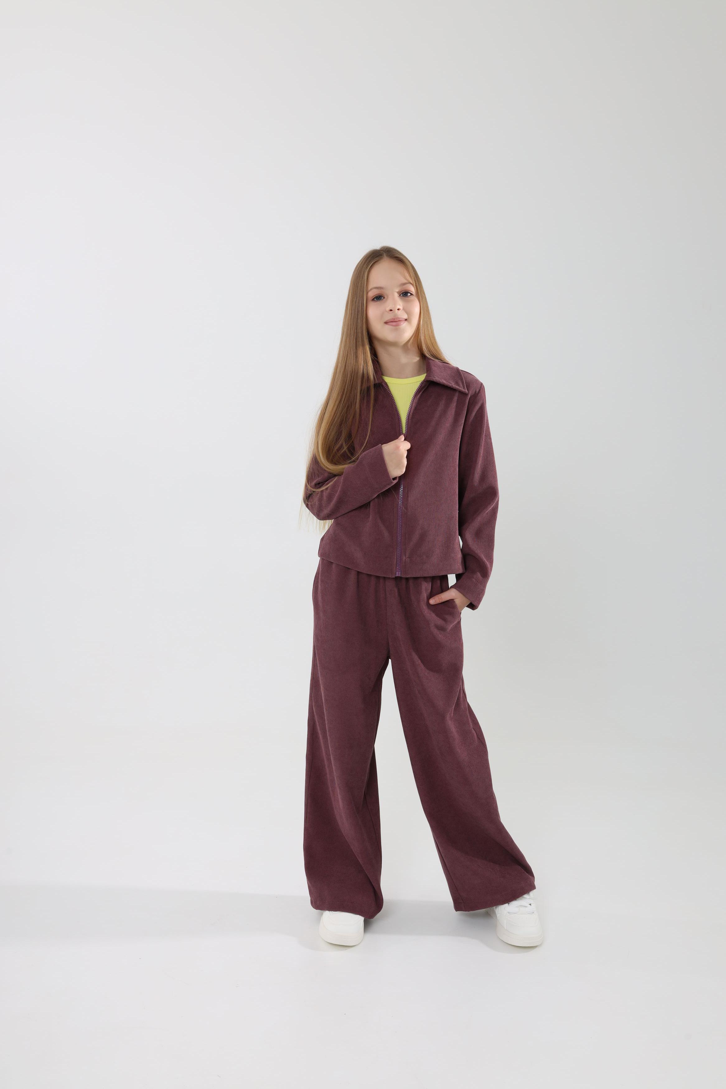 Костюм для девочки NEWGEN Клер 140 см Коричневый (25165517) - фото 1 Костюм для девочки NEWGEN Клер 140 см Коричневый (25165517) - фото 1