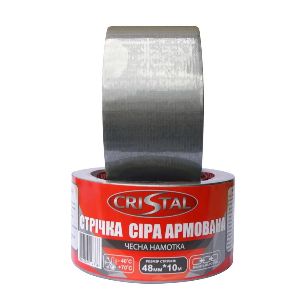Лента армированная Cristal 48х10 м Серый (000017742) - фото 2 Лента армированная Cristal 48х10 м Серый (000017742) - фото 2
