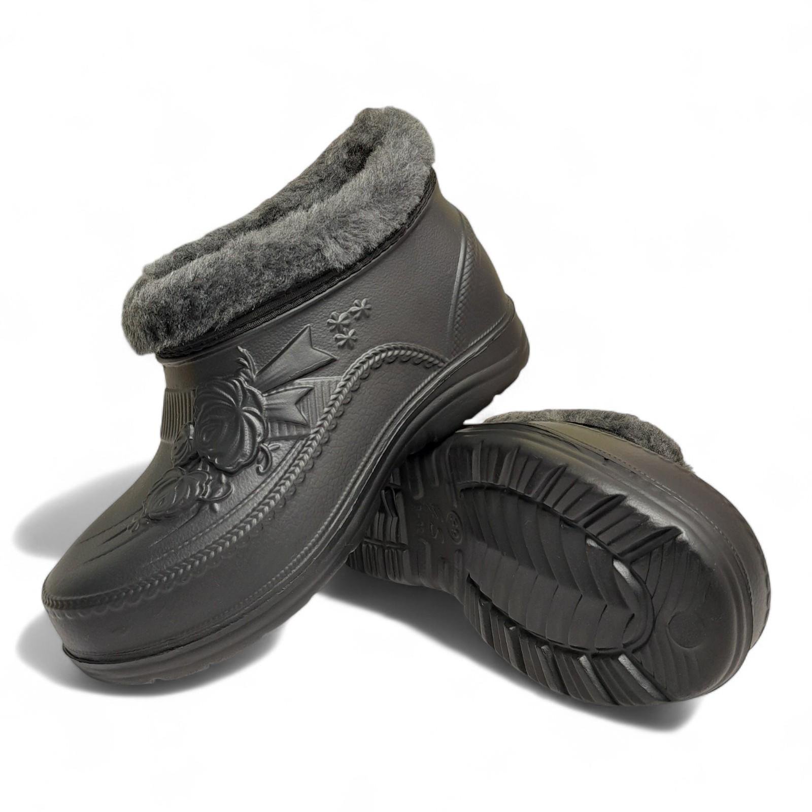 Галоши женские зимние GIPANIS GP-32 р. 39 25 см Черный (2763448923) - фото 5