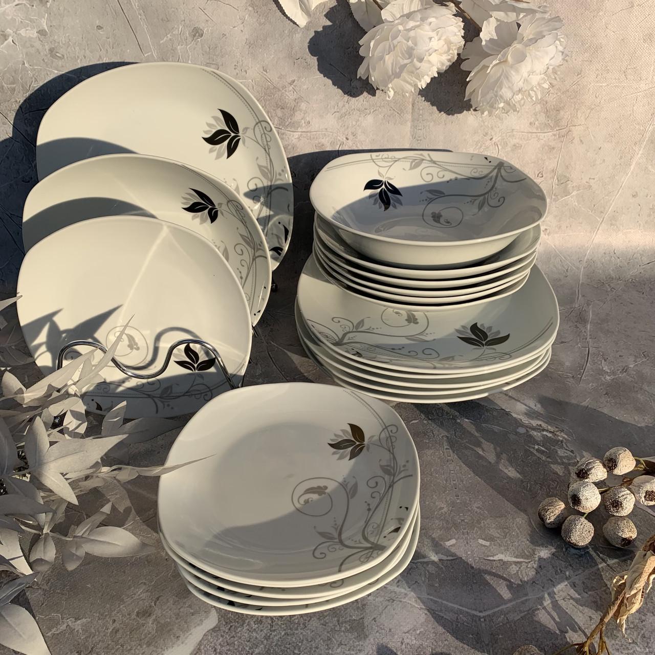 Набор тарелок Edenberg фарфоровых на 6 персон 19 пр. (EB-511)