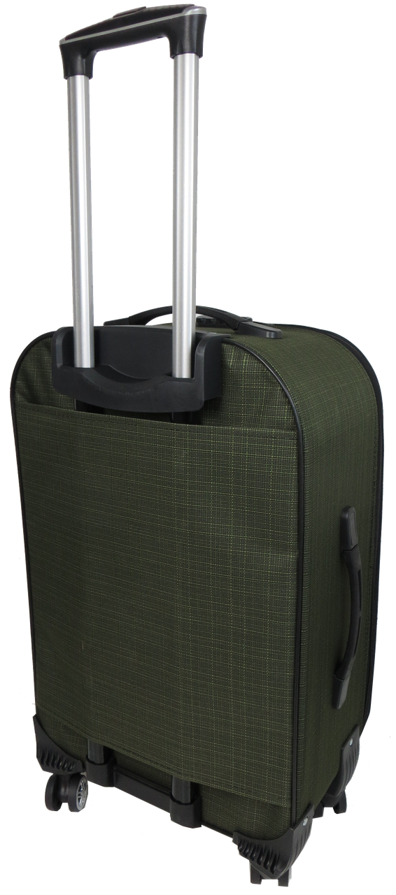 Валіза велика текстильна Gedox GD Polo на колесах 67 л Хакі - фото 4
