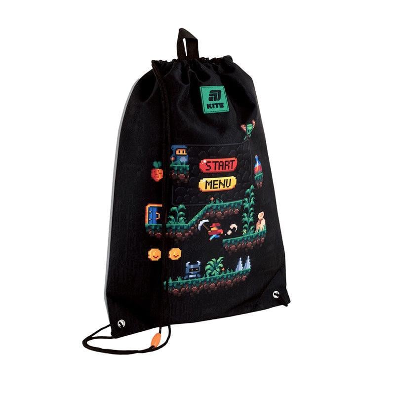 Сумка для обуви KITE Pixel Game 46x33 см Черный (K25-600M-6)