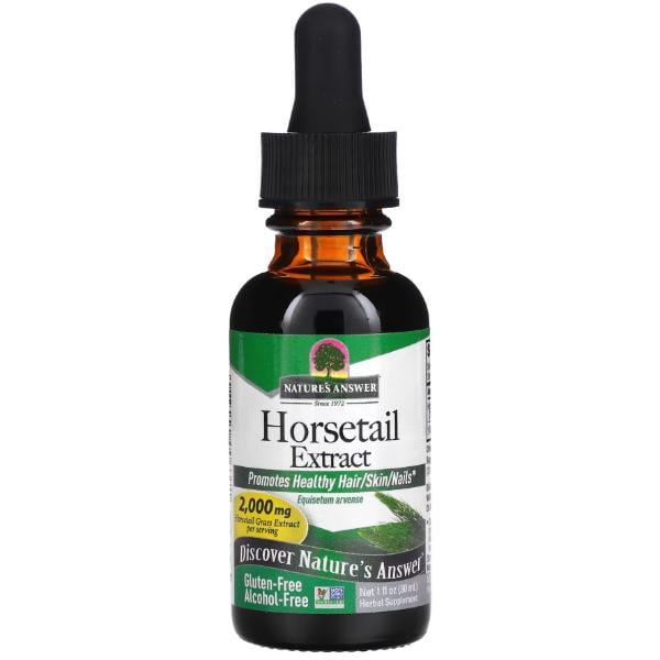 Хвощ Nature's Answer Horsetail Extract 2000 мг Alcohol-Free 30 мл 15 порций (000022234)