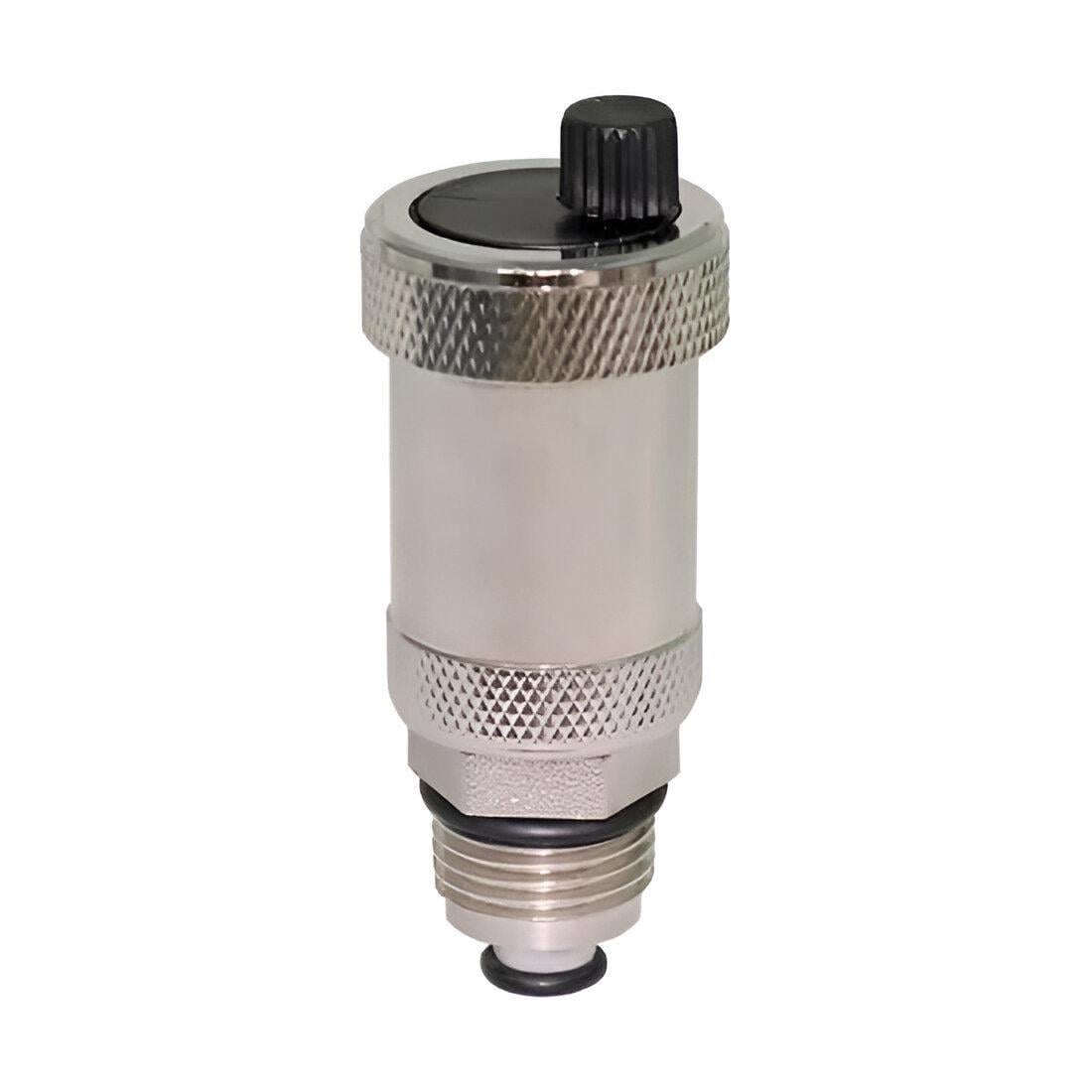 Воздухоотводчик автоматический прямой Karro KR509 1/2" с клапаном никелированный (SQ-1023237)