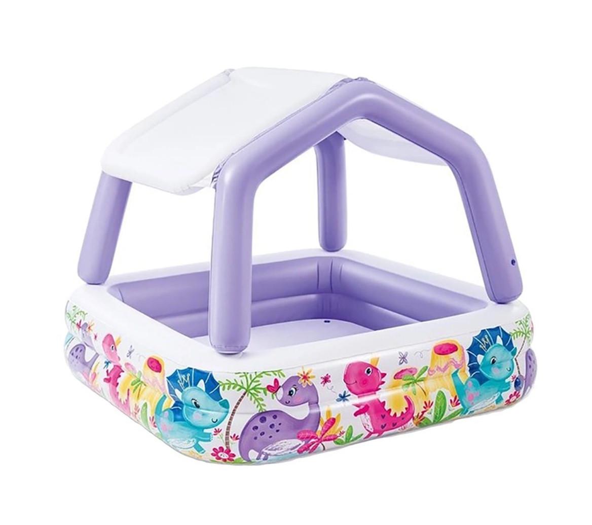 Бассейн детский надувной для детей Intex 57470 открытый квадратный для малышей со съемным навесом 157x157x122 см 295 л (D-2019091791) Бассейн детский надувной для детей Intex 57470 открытый квадратный для малышей со съемным навесом 157x157x122 см 295 л (D-2019091791)