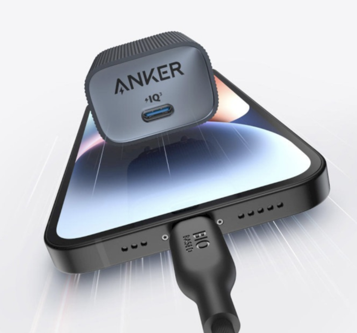 Зарядний пристрій Anker Nano USB-C Wall Charger 30W Shell Black - фото 2