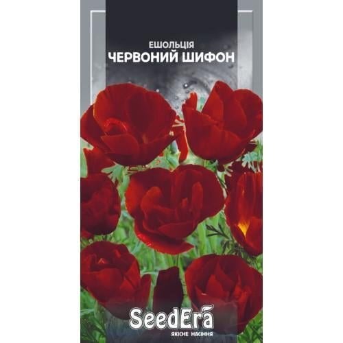 Семена цветов Эшшольция Красный Шифон Сімейний сад 0,3 г (CS-1027)