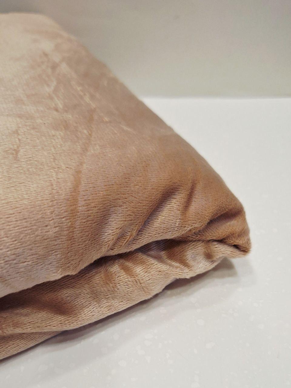 Простыня на резинке Colorful Home велюровая 180x200x25 см Бежевый (1629) - фото 5 Простыня на резинке Colorful Home велюровая 180x200x25 см Бежевый (1629) - фото 5