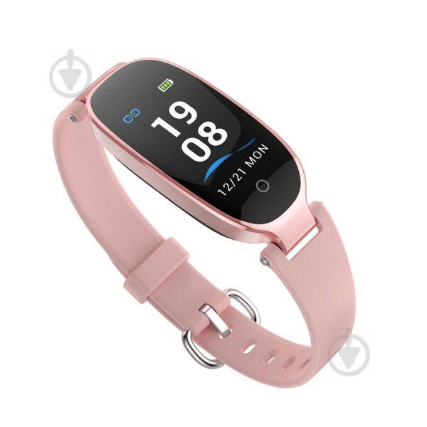 Фитнес браслет Smart Band S3+H Girl (Color Screen) Светло-розовый - фото 5