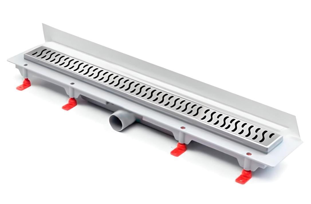 Канал душовий МСН вертикальний фланець/решітка Гармонія/сухий сифон DN40 65x750 мм (CH-750HN3)