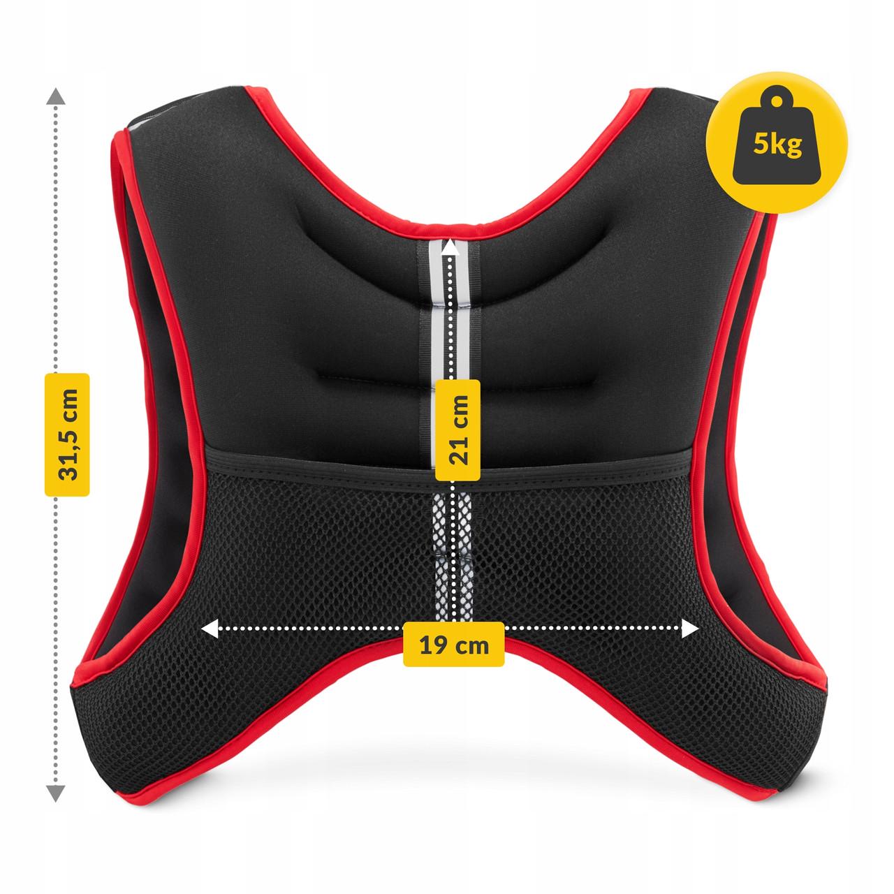 Жилет-обважнювач для тренувань 4fizjo 5 кг Black/Red (P-5905973402156) - фото 6 Жилет-обважнювач для тренувань 4fizjo 5 кг Black/Red (P-5905973402156) - фото 6