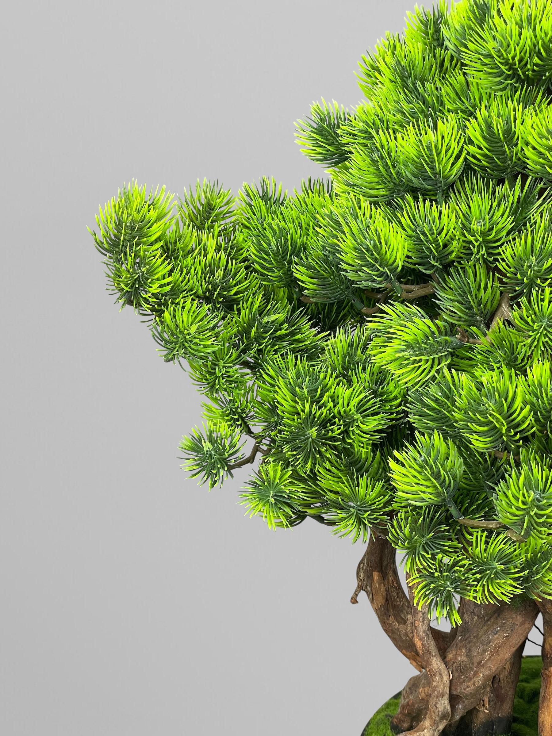 Бонсай комнатный искусственный 52 см Зеленый (Б015) - фото 3 Бонсай комнатный искусственный 52 см Зеленый (Б015) - фото 3
