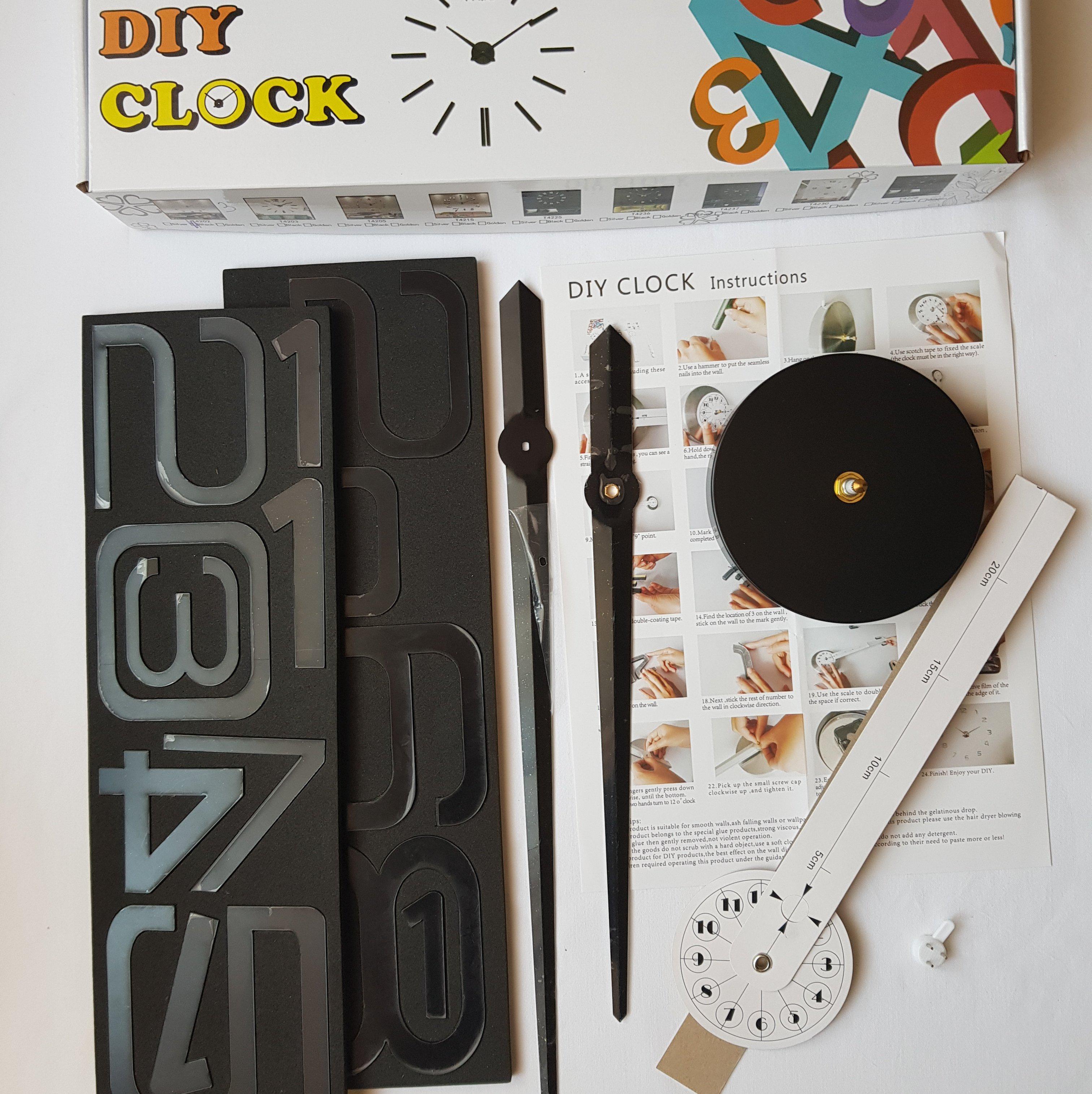 Годинник настінний 3D Timelike Арабські 3 100 см Чорний - фото 2 Годинник настінний 3D Timelike Арабські 3 100 см Чорний - фото 2