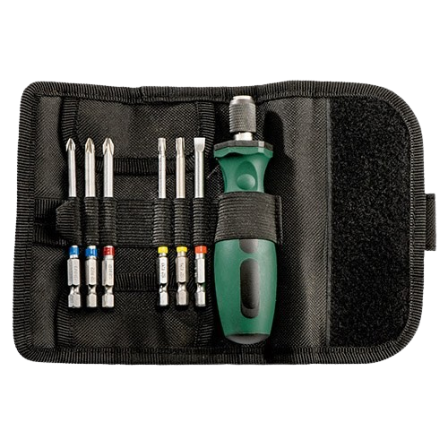 Набор отверток Metabo PH PZ SL Torx с набором бит из 7 шт. Зеленый (34063865)