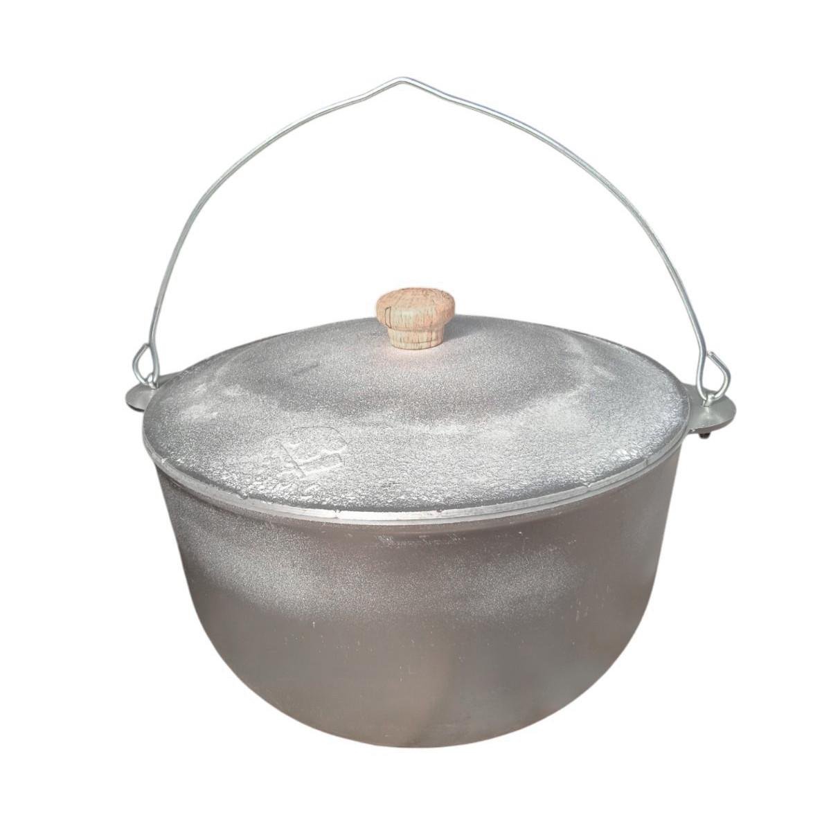 Казан туристичний алюмінієвий з кришкою 10 л ø 32 см - фото 2