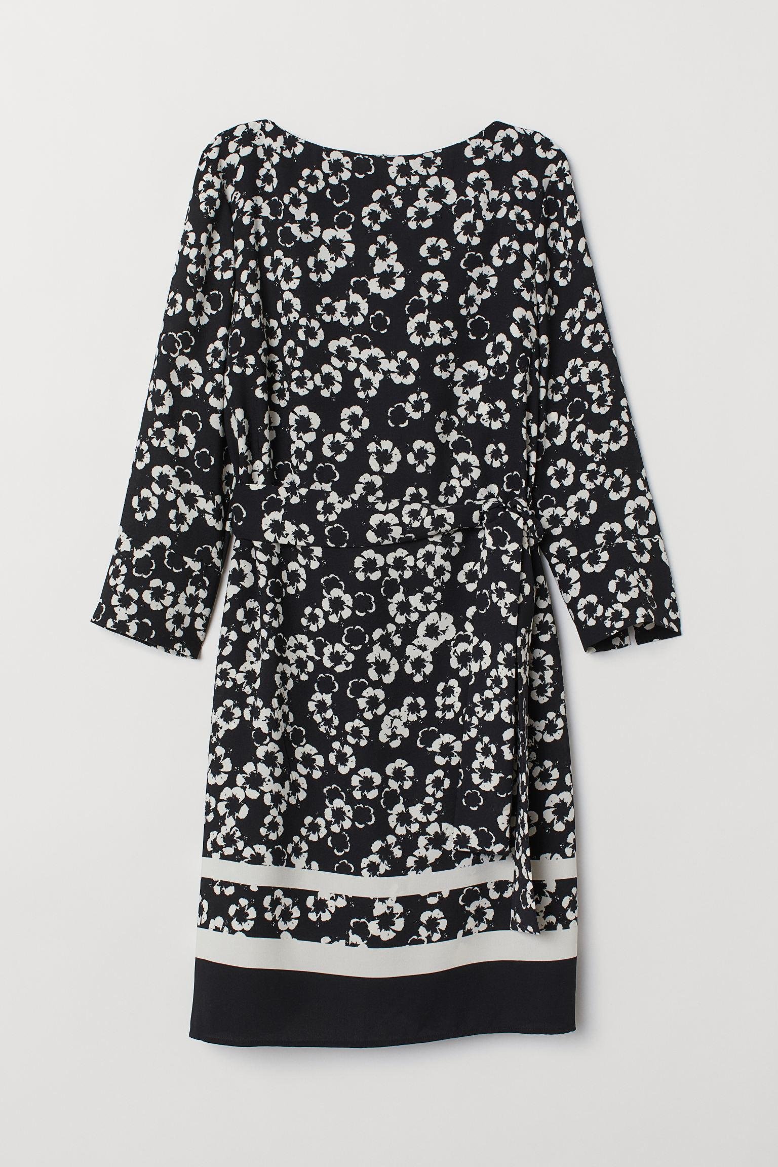 Платье H&M Цветы р. 34 Черный (18066493979) Платье H&M Цветы р. 34 Черный (18066493979)