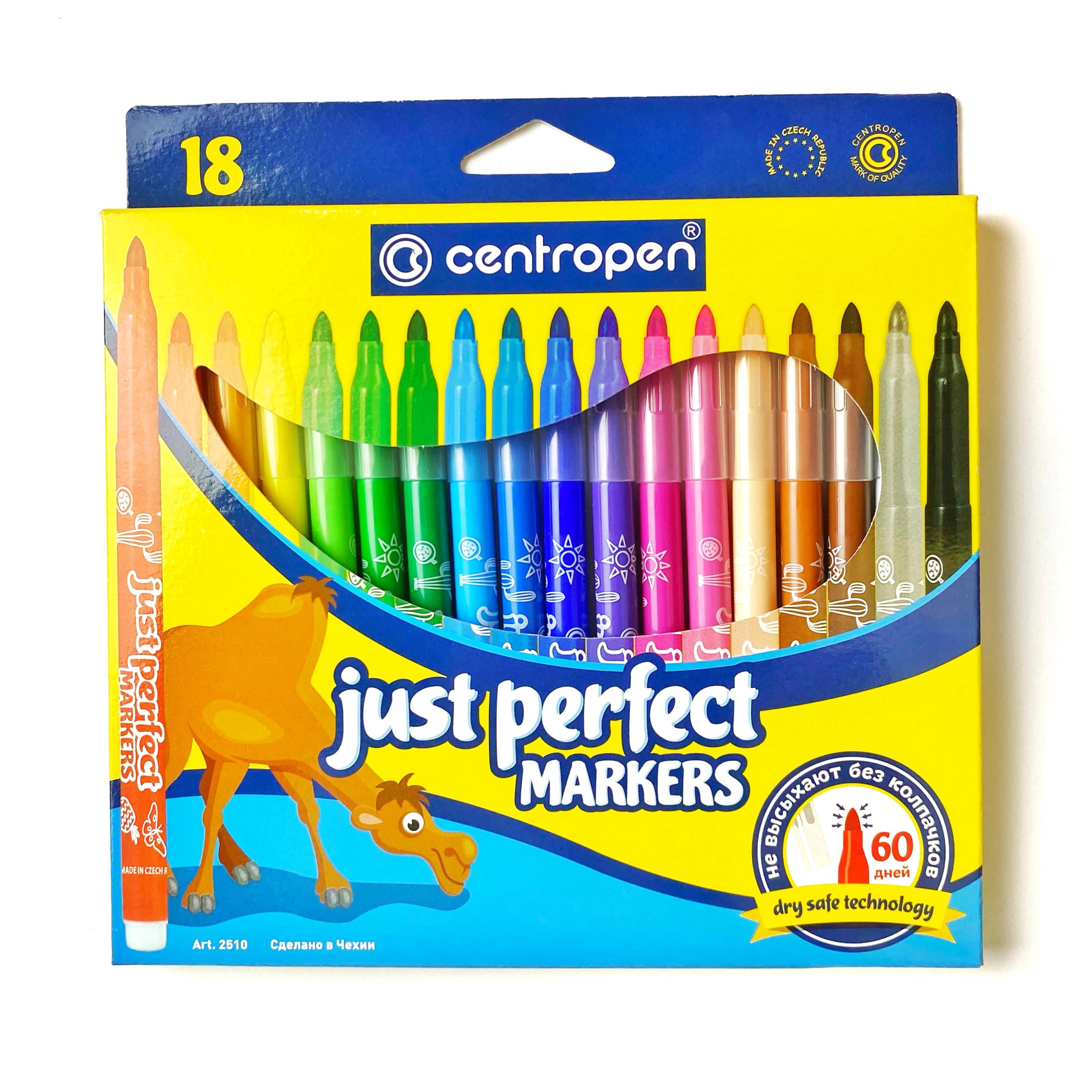 Фломастеры Centropen Perfect 18 шт. (2510)