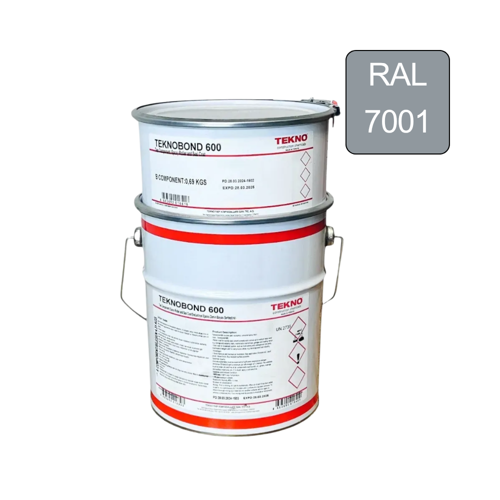 Краска эпоксидная для бетонного пола Teknobond 600 5 кг RAL 7001 Светло-серый (TB60057001) Краска эпоксидная для бетонного пола Teknobond 600 5 кг RAL 7001 Светло-серый (TB60057001)