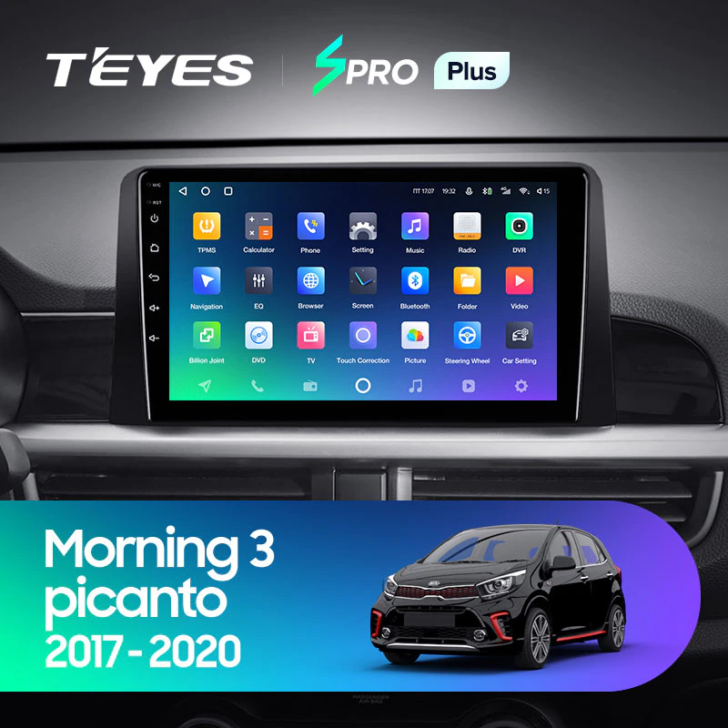 Автомагнитола штатная Teyes SPRO Plus для Kia Morning 3 picanto 2017-2020 Android SPRO PLUS 6/128G Wi-Fi/4G - фото 3