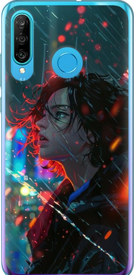 Чехол на Huawei P30 Lite Ночные огни (6096u-1651-42517)