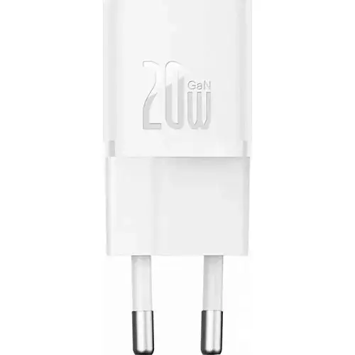 Пристрій мережевий зарядний BASEUS GaN5S Fast Charger 1Type-C EU P10162503213-00 20W White