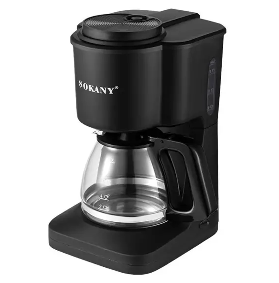 Кофеварка капельная Sokany SK-124 с подогревом кофейника 600 мл