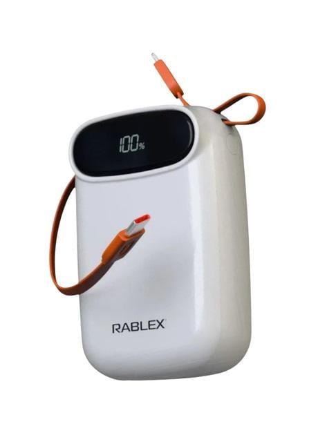 Повербанк Rablex RB20FP 20000 mAh 120W+PD30W с индикатором заряда White (RB20FP)