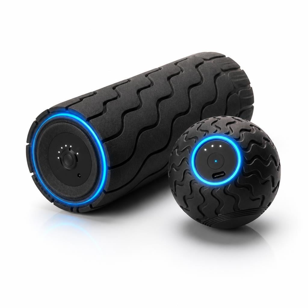 Комплект вібромасажерів Therabody Wave Roller та Wave Solo з Bluetooth для міофасціального релізу (WAVEROLLER-PKG-EU5)