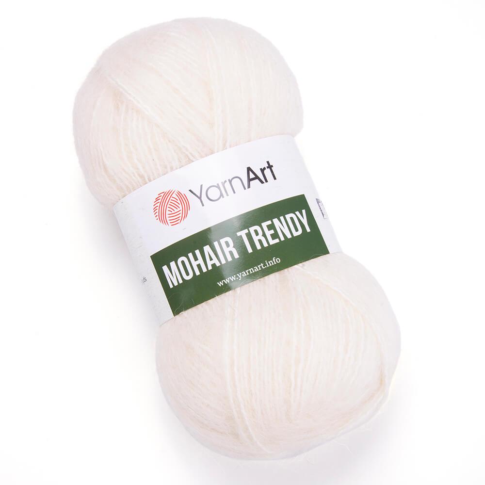 Пряжа YarnArt Mohair Trendy 1003 Крем (6103)