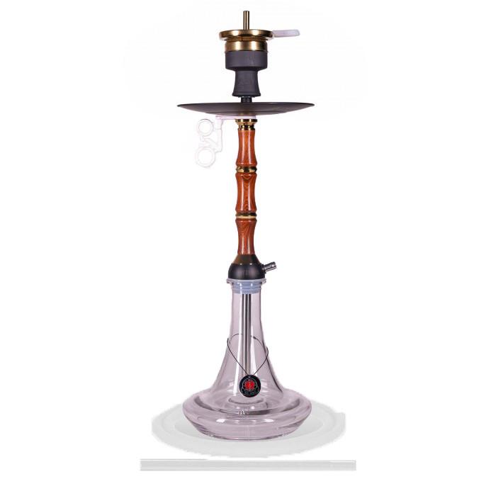 Кальян високий на одну персону із силіконовим шлангом AMY Deluxe 113.01 Bamboo 71 см Прозорий (1331598724)