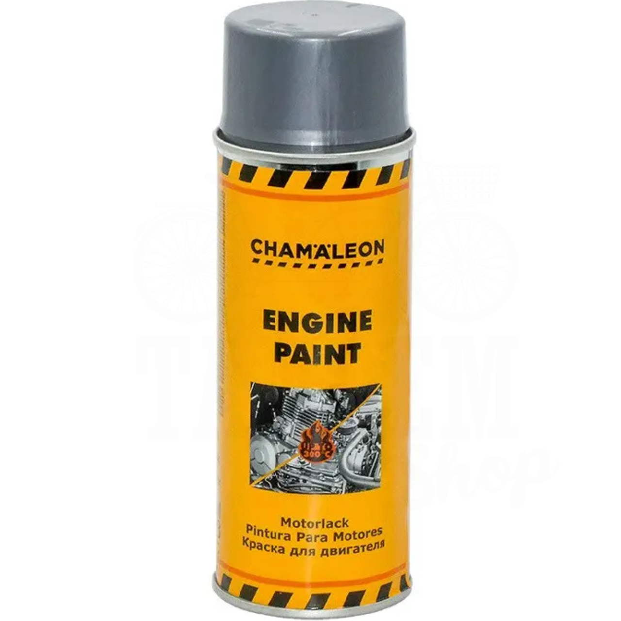 Фарба термостійка для двигуна Сhamaleon Engine Paint 400 мл аерозоль Сріблястий