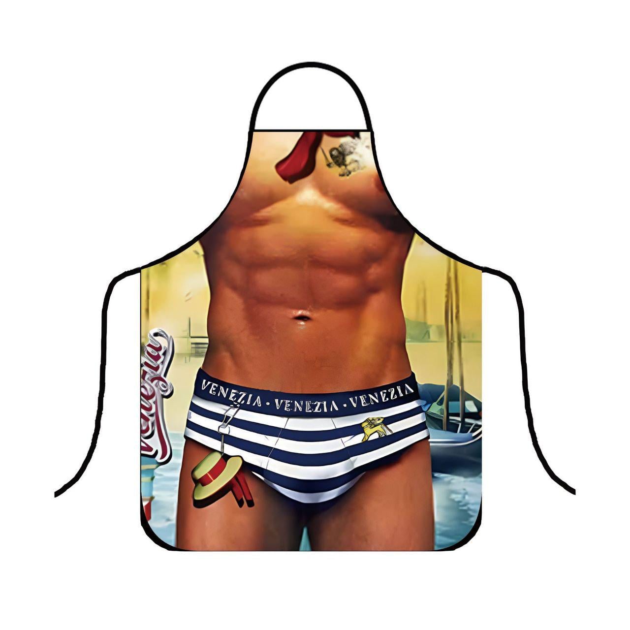 Фартук с приколом Моряк 75х60 см Разноцветный (50049)