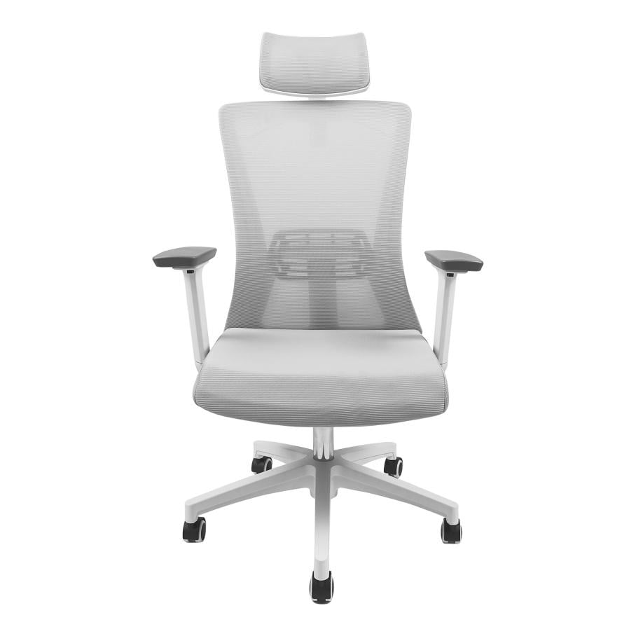 Офисное кресло Fantech OCA258SV2 эргономичное сетчатая спинка 3D-подлокотники регулируемый подголовник до 120 кг (37242121)