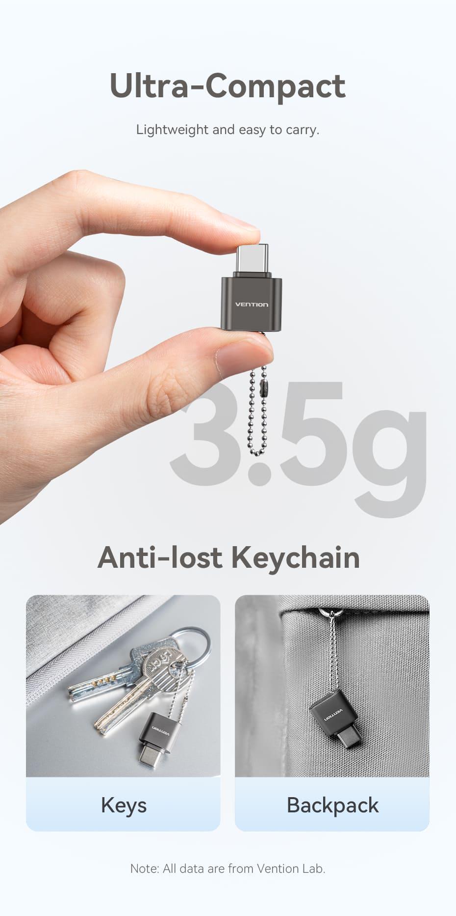 Кардридер Vention Type-C для TF Micro SD 480 Мбит/с для Чтения Карт памяти USB-C Серый (CLMH0) - фото 8