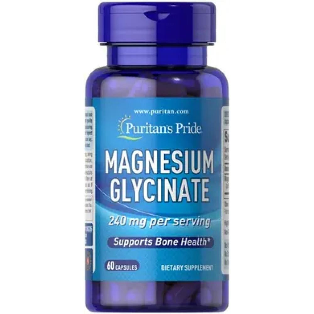 Магний глицинат Puritan's Pride Magnesium Glycinate 240 мг 60 капсул (2696820185)