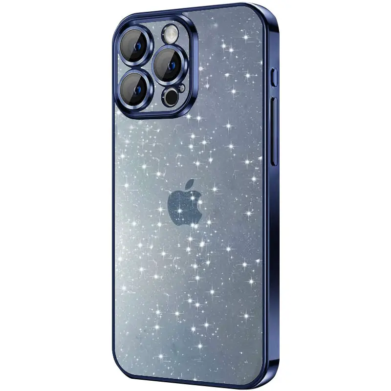 Чохол TPU+PC Glittershine для Apple iPhone 15 Pro Max (6.7") Темно-Синій | Dark Blue - фото 1