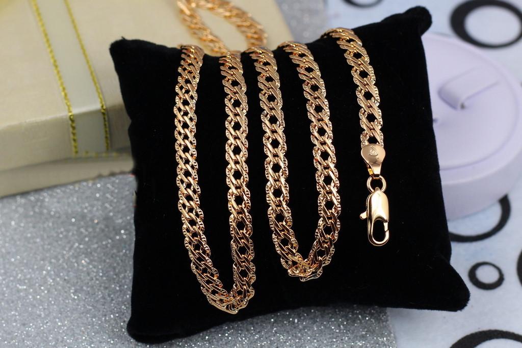 Ланцюг Xuping Jewelry Ромб з огранюванням 60 см 5 мм Золотистий (2289923970)