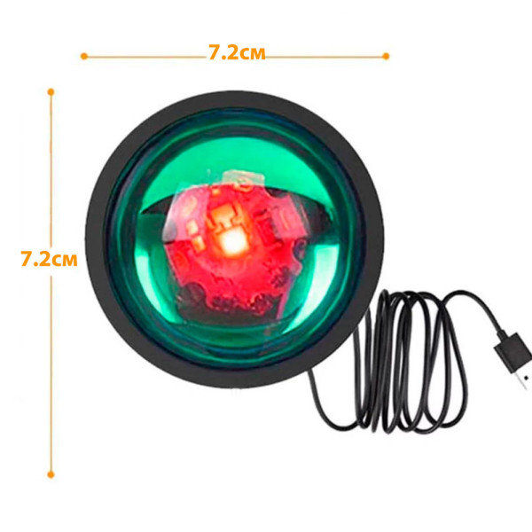 Світильник Sunset Lamp проекційний RGB ефект заходу сонця з пультом на штативі - фото 6 Світильник Sunset Lamp проекційний RGB ефект заходу сонця з пультом на штативі - фото 6
