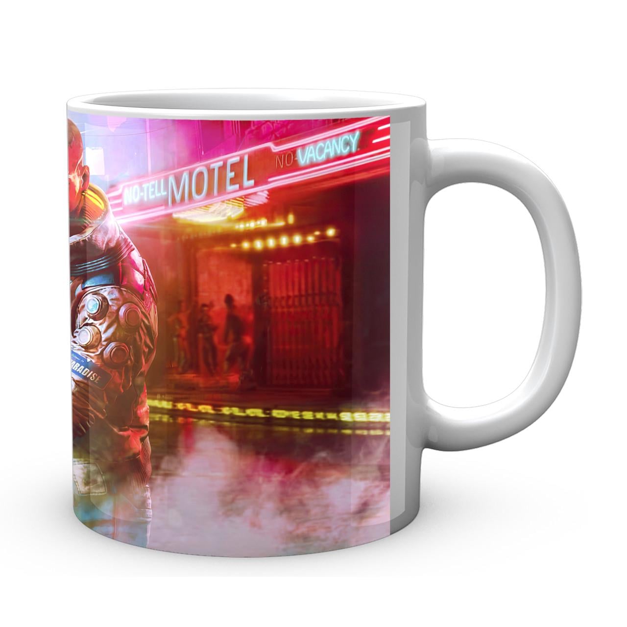 Чашка Gee! Cyberpunk 2077 Киберпанк 2077 На улице в туман CY 02.572