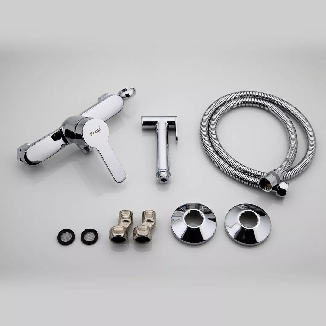 Змішувач для душа Frap F2041 з гігієнічною лійкою Хром (SQ-1035697) - фото 2 Змішувач для душа Frap F2041 з гігієнічною лійкою Хром (SQ-1035697) - фото 2