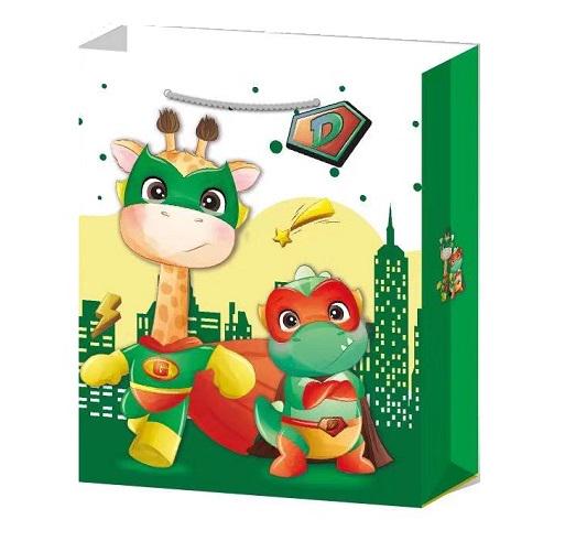 Подарочный пакет Stenson R94915-M Superheroes 3D 26х32х10 см (20359170)