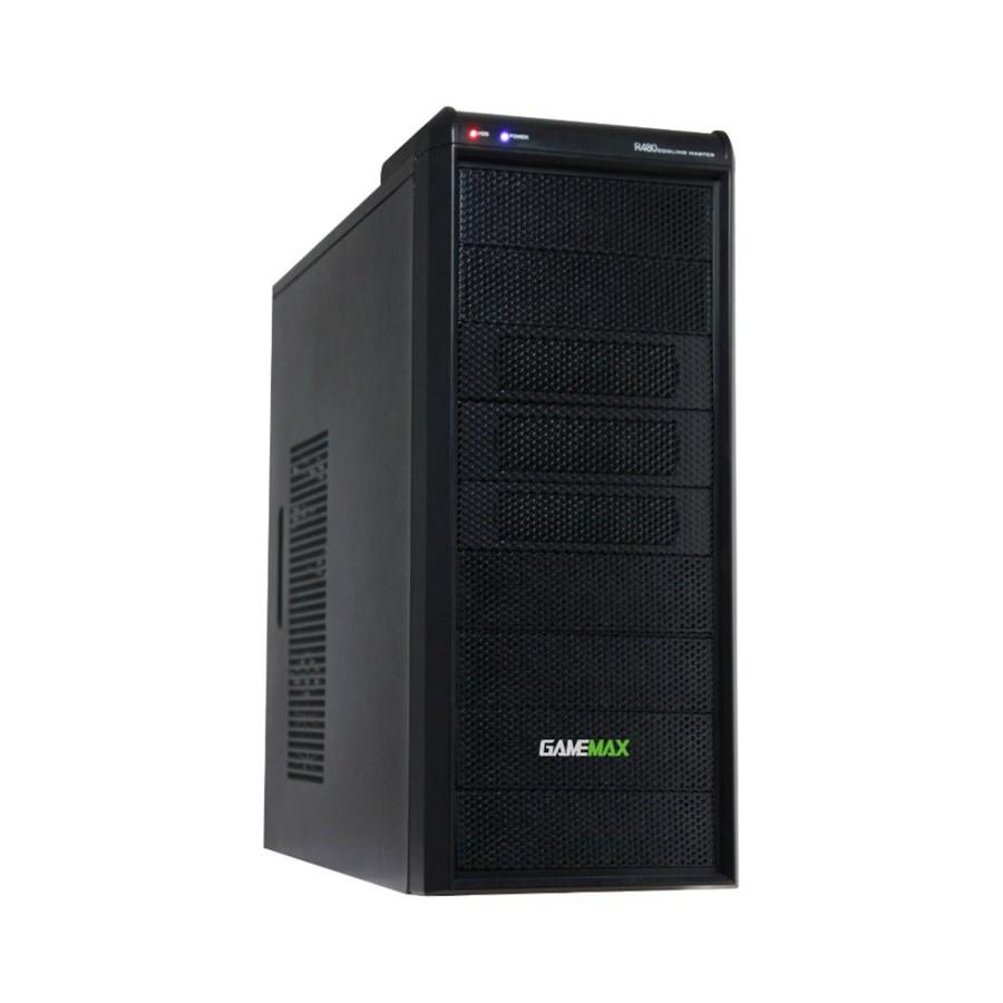 Корпус компьютерный GameMax MT804-SET-2U3TYC Черный Midi Tower ATX сталь и пластик 6.8 кг (MT804-SET-2U3TYC)