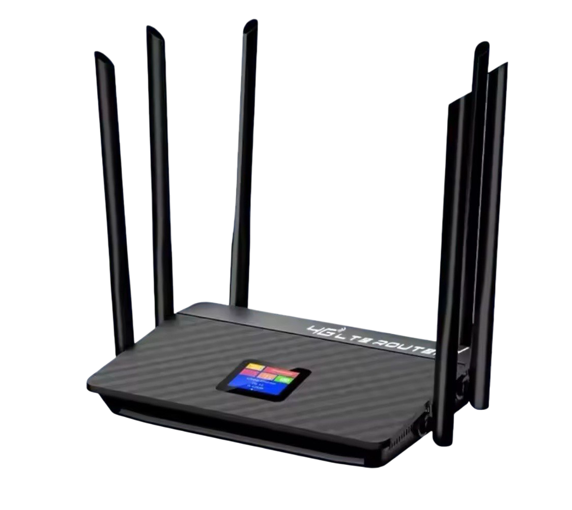 Маршрутизатор KuWfi 4G LTE SIM WAN/LAN із вбудованим акумулятором та екраном 5200 mAh