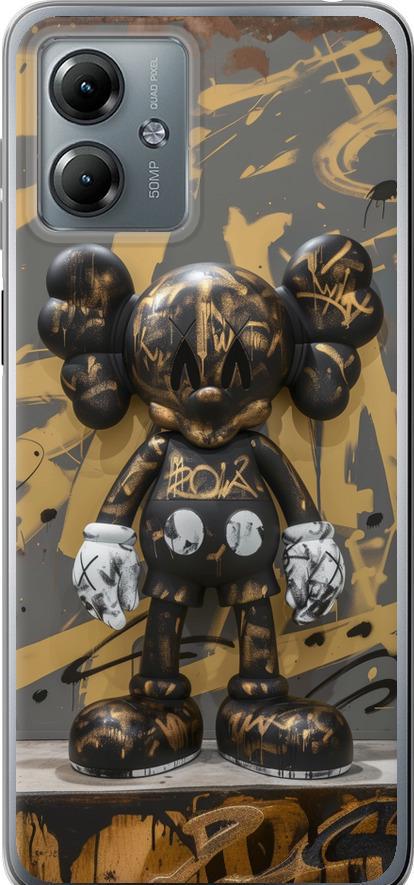 Чехол на Motorola Moto G14 Bronze kaws (6097u-3197-42517)