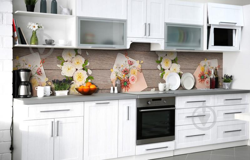 Скинали на кухню Zatarga «Живой гербарий» 600х2500 мм виниловая 3Д наклейка кухонный фартук самоклеящаяся Скинали на кухню Zatarga «Живой гербарий» 600х2500 мм виниловая 3Д наклейка кухонный фартук самоклеящаяся