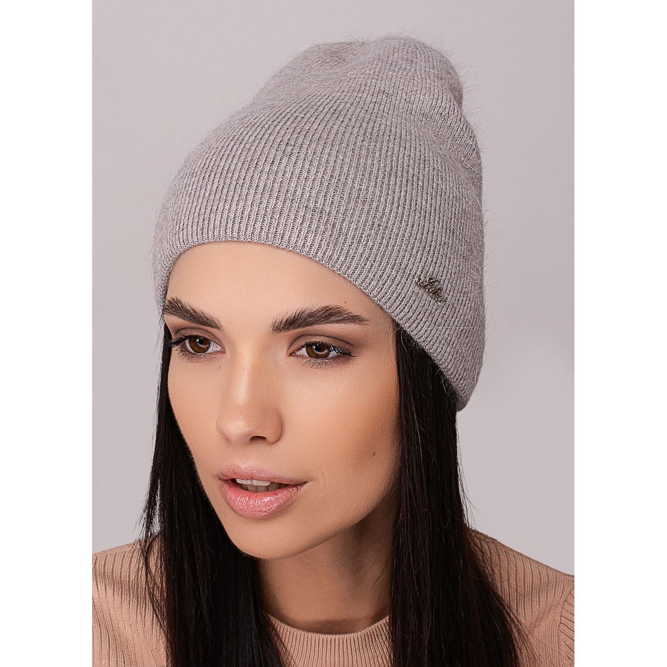 Шапка женская зимняя Leks МЕРЕЖА ангоровая двойная без отворота one size Серый средний (273041) - фото 1 Шапка женская зимняя Leks МЕРЕЖА ангоровая двойная без отворота one size Серый средний (273041) - фото 1