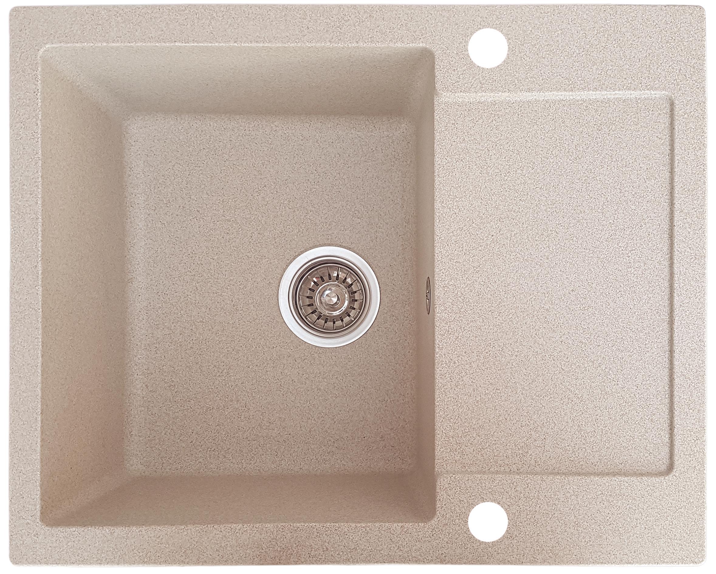 Мойка кухонная Valetti 26D 620x500 мм Бежевый