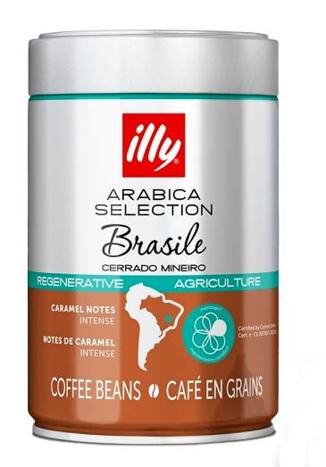 Кава illy Brazil Cerrado Mineiro  зерно в металевій банці  250 г (59364)