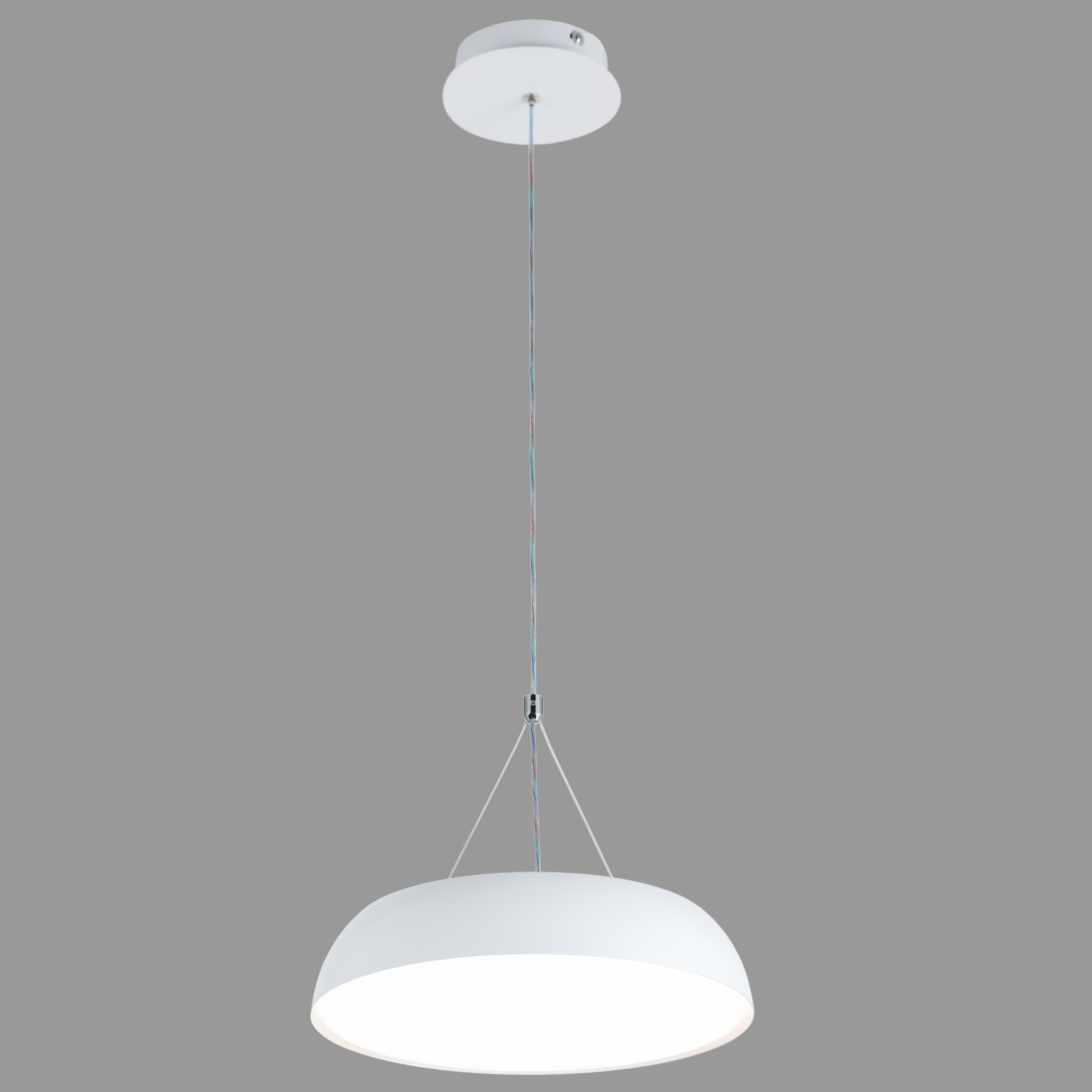 Люстра светодиодная подвесная 30W 30 см (97-MD6018(300) WH)